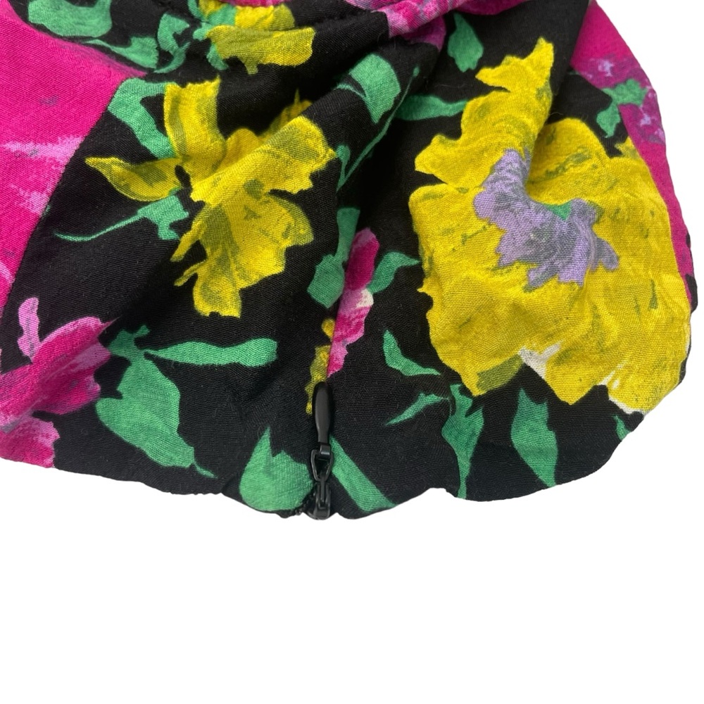 Zara Floral Top Long Sleeve Cropped Size XS - Picture 5 of 9